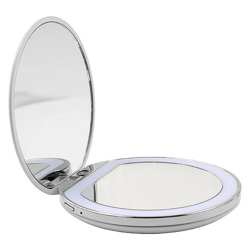 Ailoria MAQUILLAGE Miroir de poche avec éclairage LED (USB)