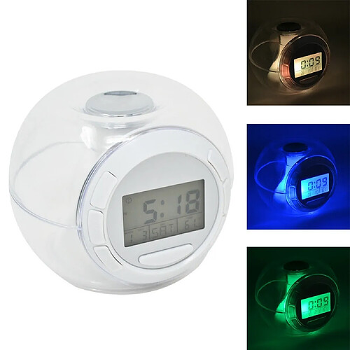 Maison Futee Réveil multicolore à LED - Météo et sons de la nature Grundig