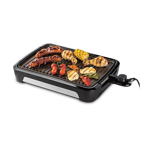 George Foreman 25850-56 Barbecue Grill sans Fumee Interieur Exterieur, Plaques Amovibles