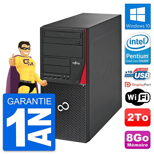 PC Tour Fujitsu Esprimo P720 Intel G3220 RAM 8Go Disque Dur 2To Windows 10 Wifi · Occasion