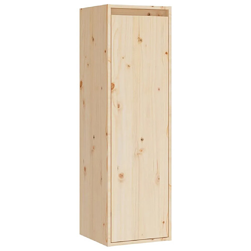 vidaXL Armoire murale 30x30x100 cm Bois de pin massif