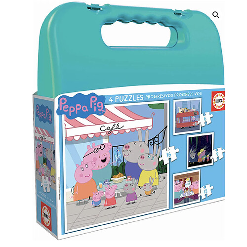 Educa Borras 4 puzzles progressifs peppa pig