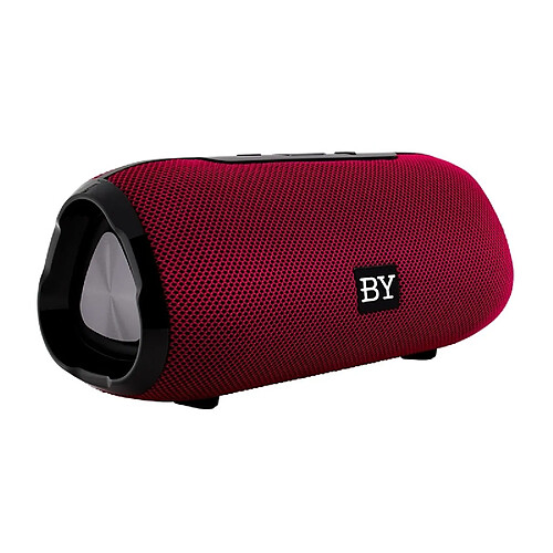 Wewoo Enceinte Bluetooth BY Portable Haut-parleur Étanche 3D Stéréo Musique Surround Système de sonorisation extérieure Support TF AUX Rouge