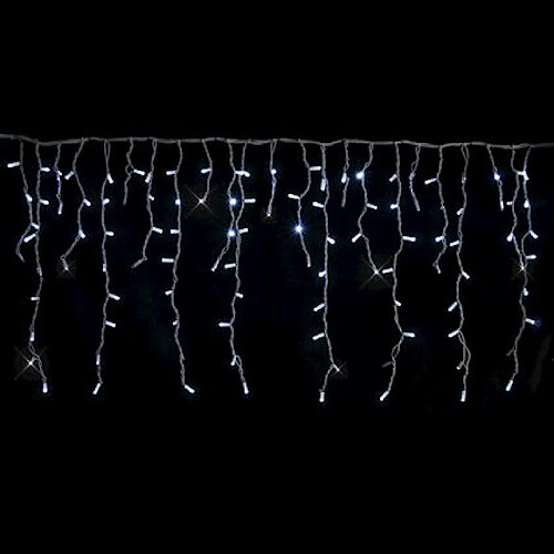 rideau stalactite - led - 4.5 x 0.8 mètres - 280 led - blanc pétillant - festilight 54422-60-w0-z