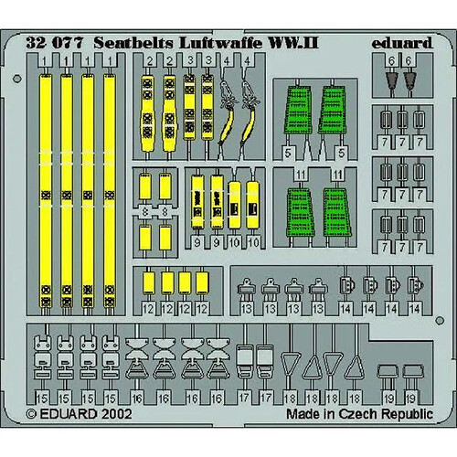 Seatbelts Luftwaffe WWII - 1:32e - Eduard Accessories