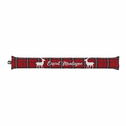 Paris Prix Boudin Bas de Porte Heidi 80cm Gris & Rouge