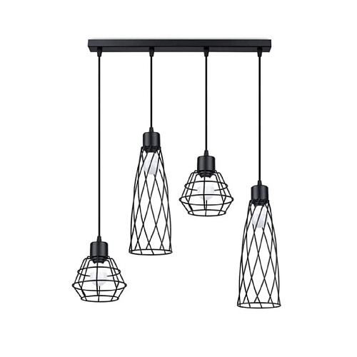 Luminaire Center Suspension Suba Acier Noir