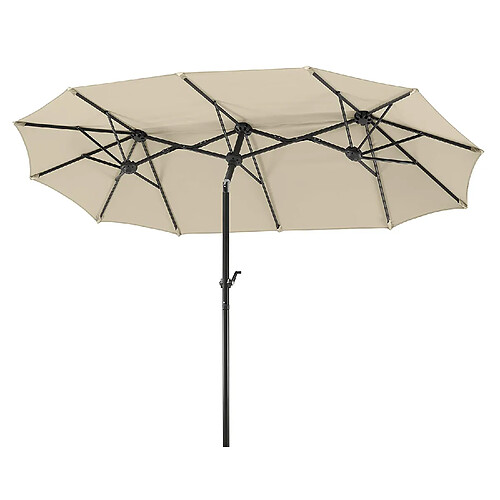 Schneider 746-02 Parasol Salerno Rectangulaire, Naturel, 300 x 150 cm