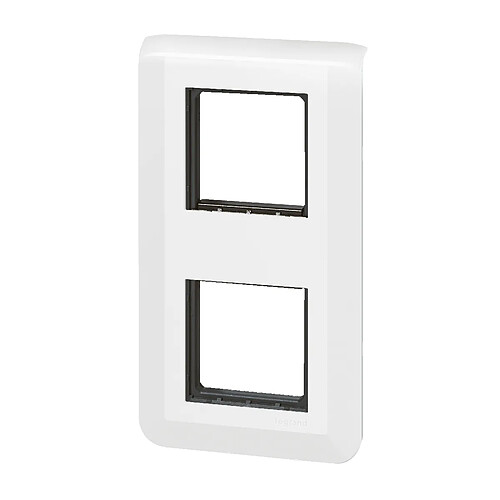 Legrand Plaque de finition avec support pour 2x2 modules montage vertical Mosaic - Blanc