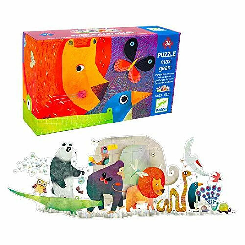 DJEcO Animal Parade Puzzle gAant au sol DJ07171 Taille unique