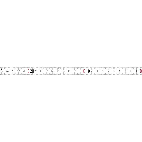 Ruban mesure blanc 10mx13mm auto-adhésif RNL-SK BMI