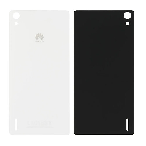 Wewoo Coque arrière blanc pièce détachée pour Huawei Ascend P7 couverture arrière