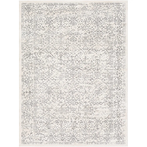 Surya MARGAUX - Tapis vintage, Blanc et Gris - 160x216cm