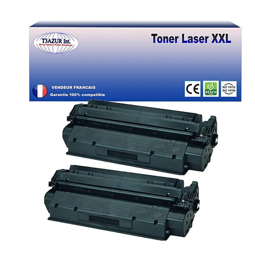 T3Azur 2 Toners compatibles avec HP LaserJet 1200SE, 1220, 1220SE, 3300, 3310 MFP