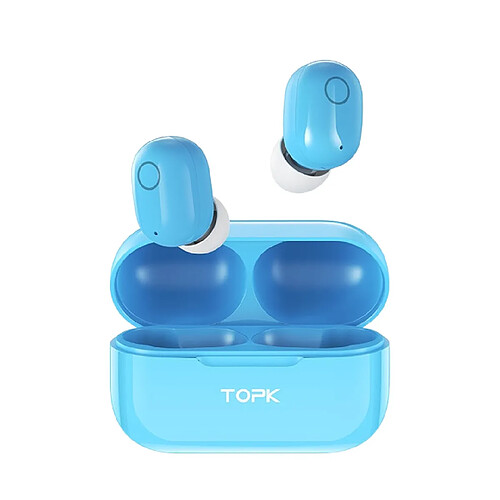 Universal Casque Bluetooth sans fil bleu V5.0 Touch Control Casque Bouchon d'oreille 3D Stéréo Gaming Sport Casque 350mAh Batterie