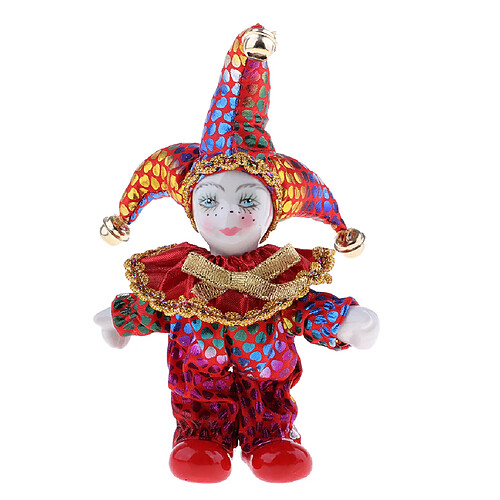 Poupées Clown Triangel en porcelaine 5 pouces