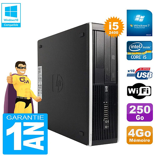 PC HP Compaq Pro 6300 SFF I5-2400 RAM 4Go Disque 250Go Graveur DVD Wifi W7 · Occasion