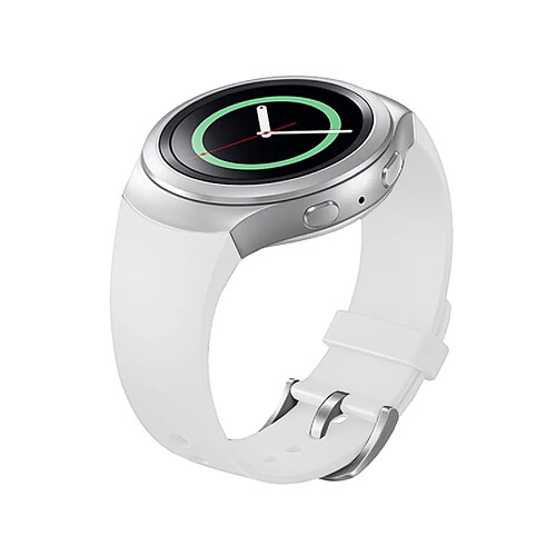 Wewoo Bracelet blanc pour Samsung Gear S2 Montre Solide Couleur en Silicone