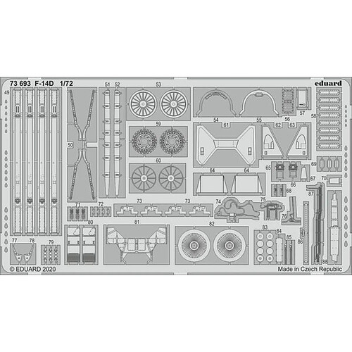 F-14D for Great Wall Hobby - 1:72e - Eduard Accessories