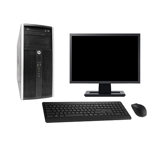 PC Tour HP 6300 CMT Ecran 19" Intel i3-3220 RAM 16Go SSD 960Go Windows 10 Wifi · Occasion