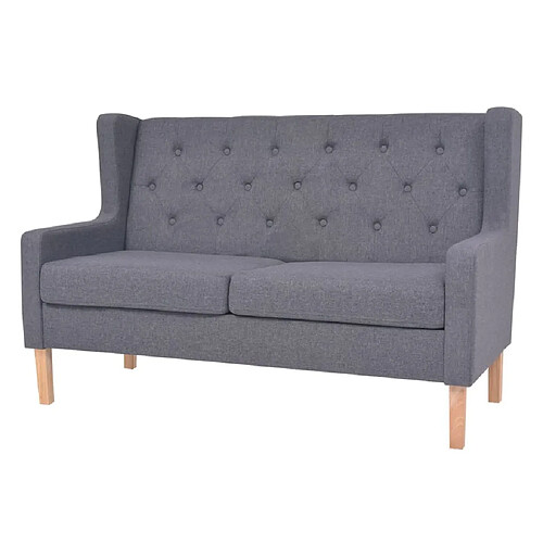 Maison Chic Ensemble de canapés 2 pcs, Canapé droit Sofa pour Salon tissu gris -GKD696061