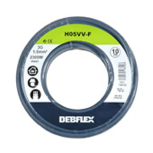 Debflex BOBINOT H05VV-F 3G1,5 10M GRIS