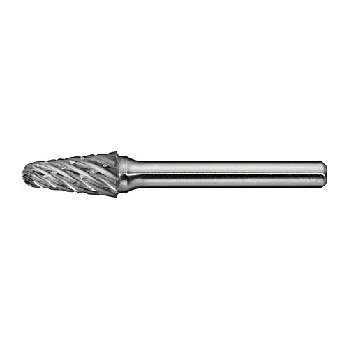 Fraise sur tige KEL Special Steel D. 10 mm L. tête 20 mm D. de la tige 6mm carbure engrènement croix PROMAT