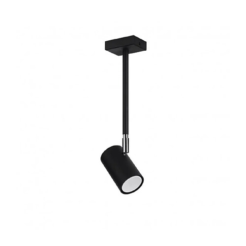 Luminaire Center Spot Norano Single Acier Noir 1 ampoule 33cm