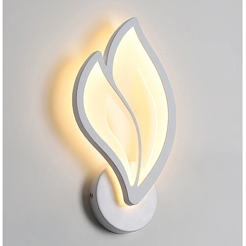 Stoex Applique Murale Led, Applique Murale Créative, Applique Murale Moderne en Acrylique Pour Chambre À Coucher, Couloir, Salon, Bureau - Blanc Chaud