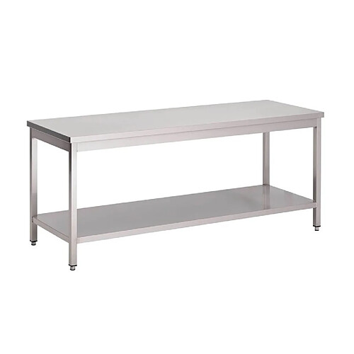 Table Inox Professionnelle Etagère Basse - Gamme 700 - Gastro M