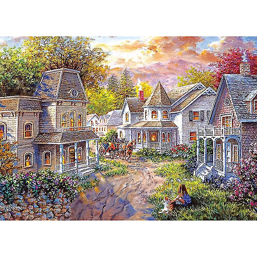 Universal 1000 pièces Puzzle Town Puzzle Jouets éducatifs Adultes Enfants Apprendre Cadeaux