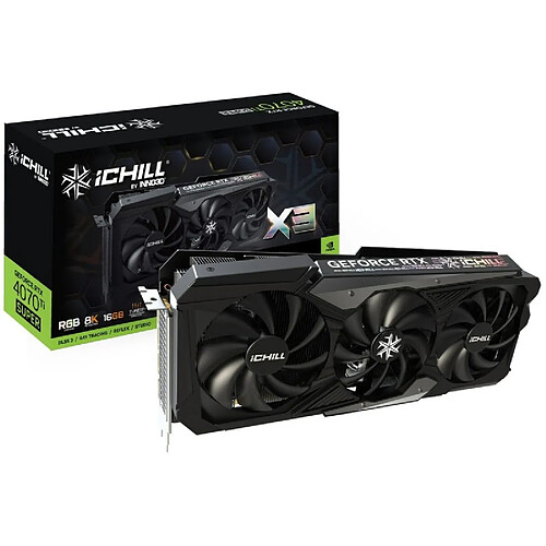 Inno 3D Carte Graphique INNO3D C407TS3-166XX-186148H GeForce RTX 4070 Ti 16 GB GDDR6X