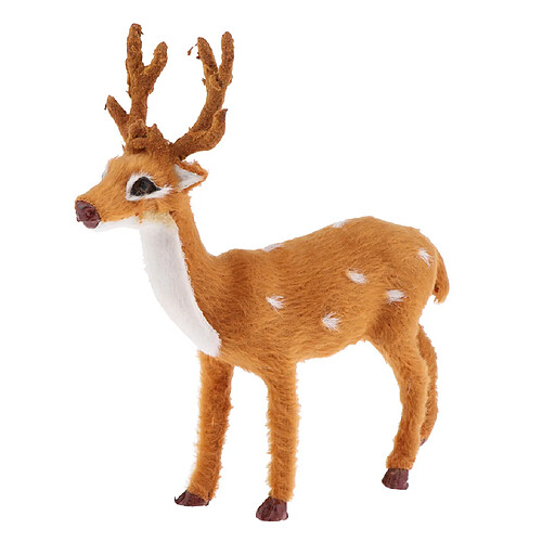 renne de noël wapiti cerf figurine ornement décor à la maison jouet cadeau 16cm