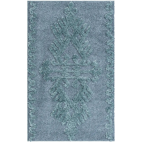 Hadorn Tapis shaggy 185x125 Bleu Thun Scutum