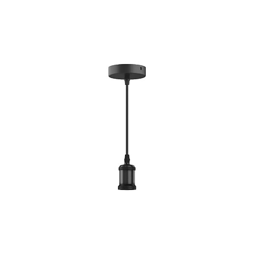 Suspension luminaire style antique XXCELL - noir mat - E27 - 1m