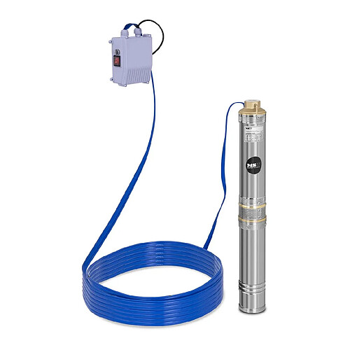 Helloshop26 Pompe immergée pompe de puits submersible refoulement - 6000 L/h - 370 Watts - acier inoxydable 14_0002970