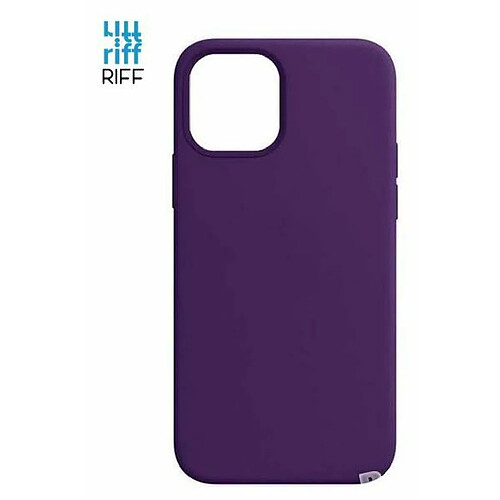 Riffi Riff Coque arrière souple en silicone fine et souple pour Apple iPhone 12 Mini Violet