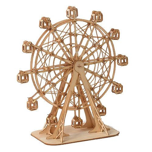 Universal Gratte-ciel 3D Puzzle en bois découpé au laser DIY Voilier Train Avion Jouet en bois Jouet pour enfants Sang YHN | Puzzle