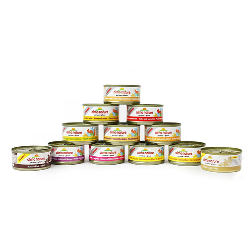 Pâtée pour chat Almo Nature HFC Natural - Lot de 6 x 70 g Filet de poulet