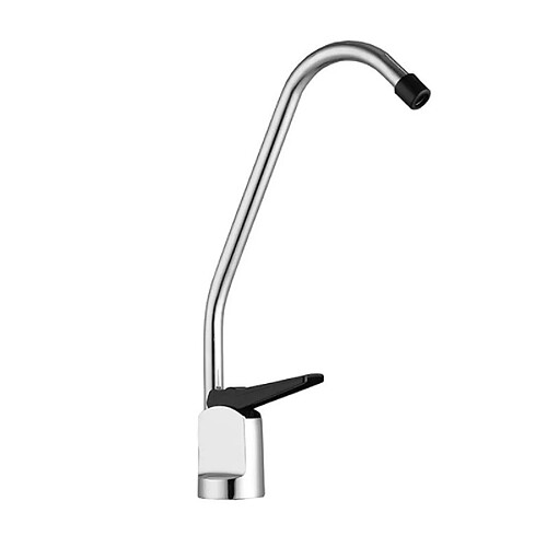 Wewoo Purificateur d'eau de cuisine en cuivre unique bassin froid col de cygne robinet forme argent