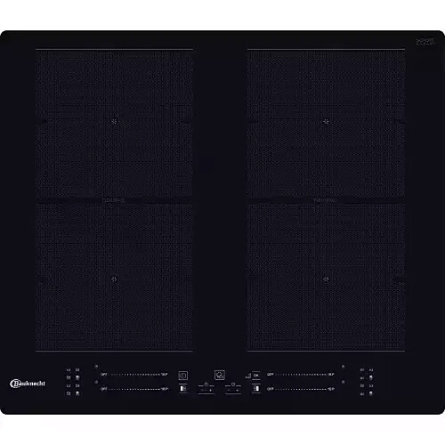 Bauknecht BS 4160C FT Table de Cuisson à Induction Câble Électrique Acier Inoxydable Noir