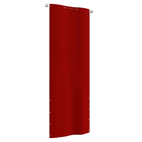 vidaXL Écran de balcon Rouge 80x240 cm Tissu Oxford