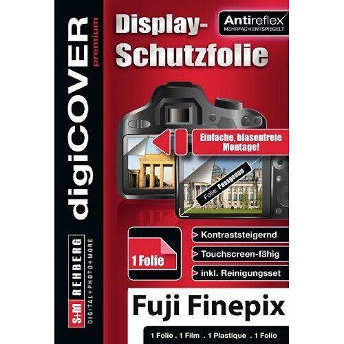 DigiCover Premium Film de Protection d'écran pour Fujifilm HS50EXR Transparent