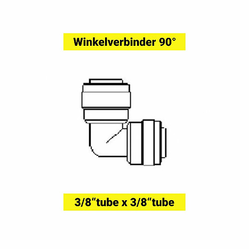 ich-zapfe Connecteur d'angle 90° - tube 3/8" x tube 3/8