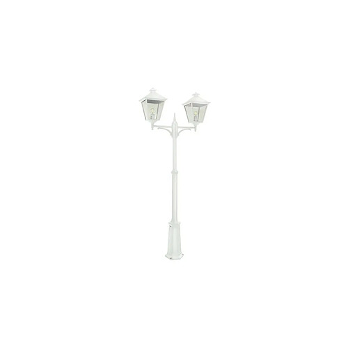 Boutica-Design Lampadaire exterieur Blanc LONDON 2x70W Max 279cm