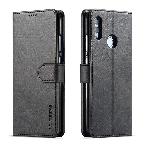 Etui en PU avec un support noir pour votre Huawei P Smart (2019)/Honor 10 Lite