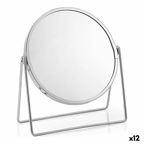 Miroir Grossissant Confortime Argenté 17 cm (12 Unités)