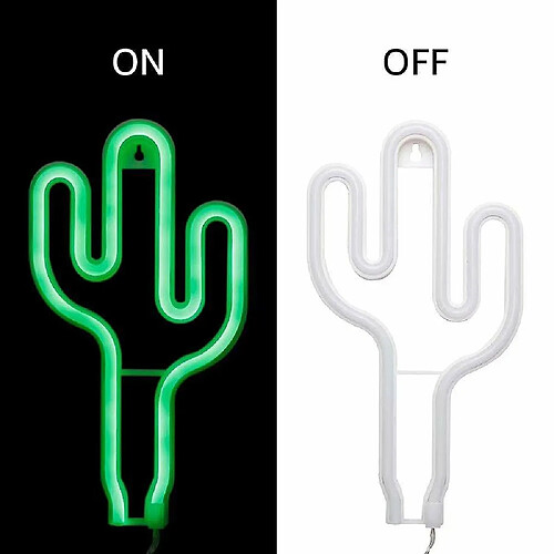 Universal Led néon signes lumières chaleureuses décoration de la chambre d'enfants lumières vacances bar fêtes mariages Noël (cactus)