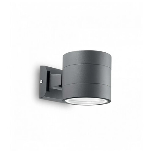 Ideal Lux Applique murale Anthracite SNIF ROUND 1 ampoule