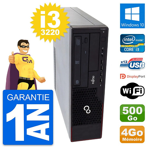 PC Fujitsu Esprimo E910 DT Intel i3-3220 RAM 4Go Disque 500Go Windows 10 Wifi · Occasion